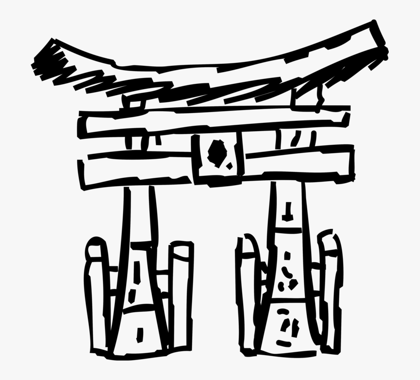 Vector Illustration Of Japanese Traditional Shinto, HD Png Download, Free Download