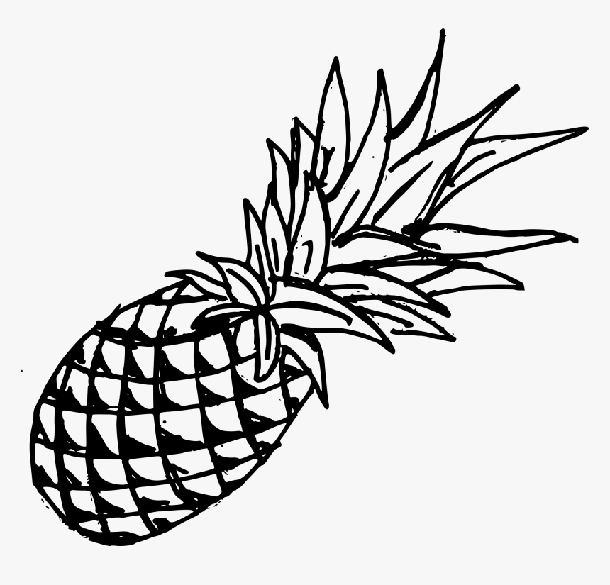 Pineapple Drawing Transparent Background, HD Png Download, Free Download