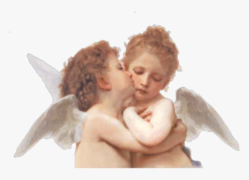 #angels #angeles #art #arte #painting #aesthetic #tumblr - Angels First Kiss, HD Png Download, Free Download