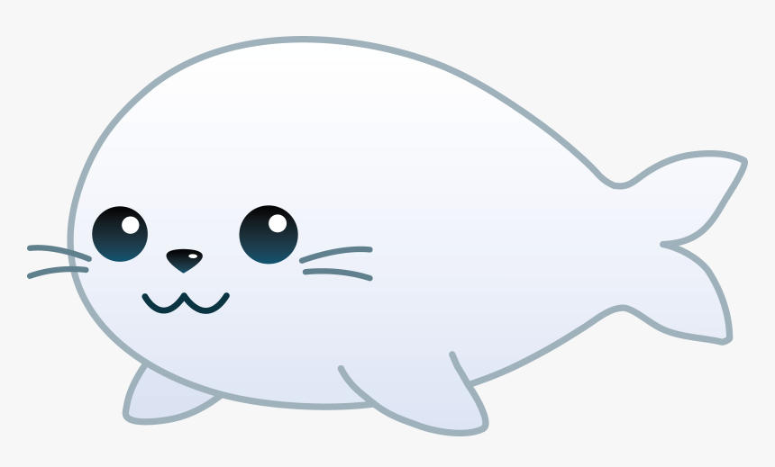 Transparent Cartoon Animal Png - Baby Sea Lion Drawing, Png Download, Free Download