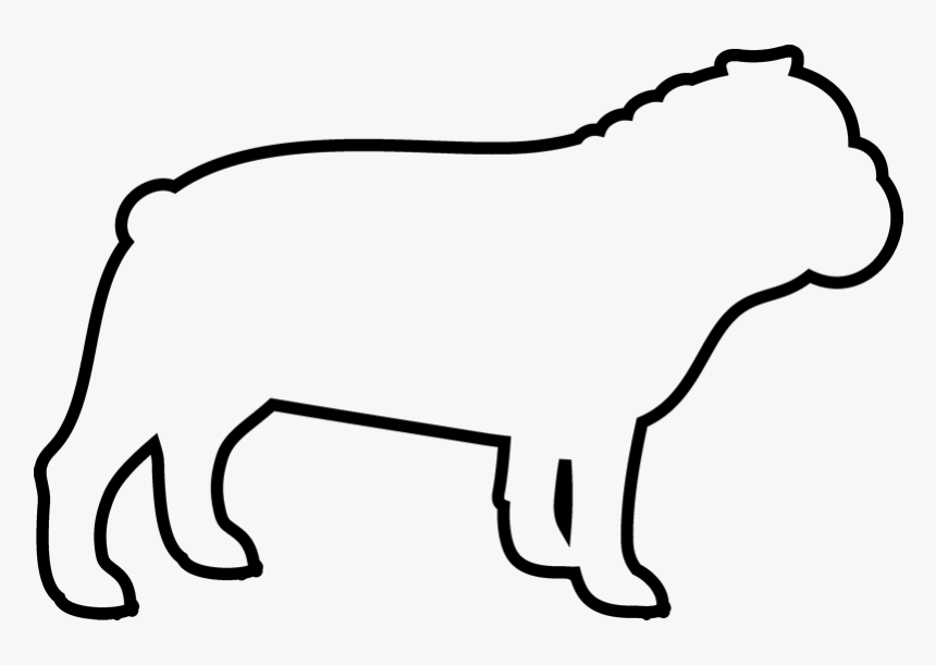 Outline Of A Bulldog, HD Png Download, Free Download