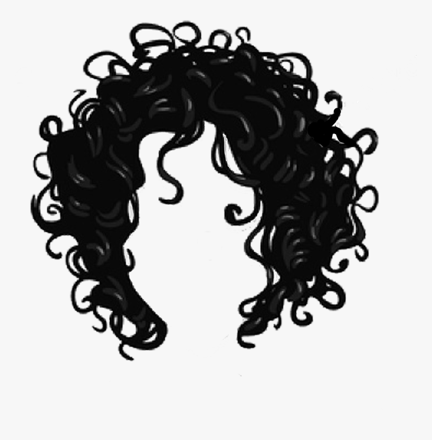Curly Hair Logo Png Clipart , Png Download - Black Curly Hair Png, Transparent Png, Free Download