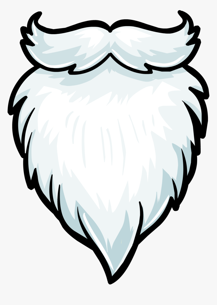 Clip Art Santa Claus Beard - White Beard Clip Art, HD Png Download, Free Download