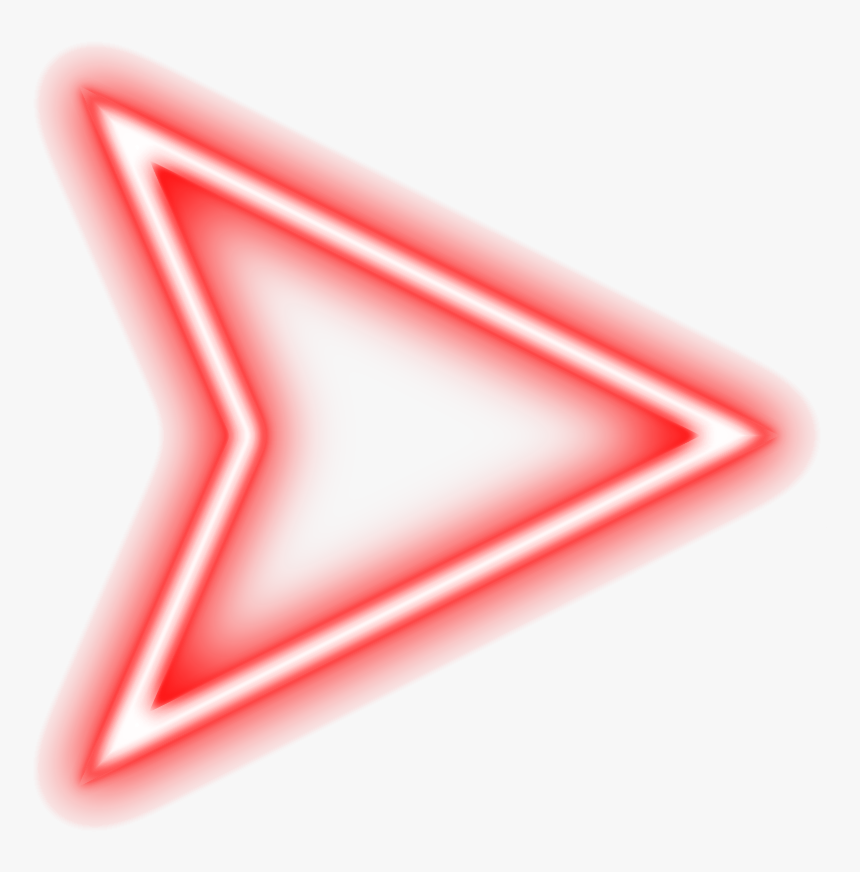 Red Neon Triangle Png, Transparent Png, Free Download