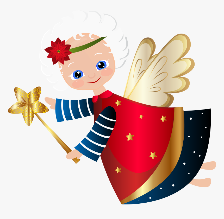 Cute Christmas Angel Transparent Png Clip Art Image - Cute Christmas Angel Png, Png Download, Free Download
