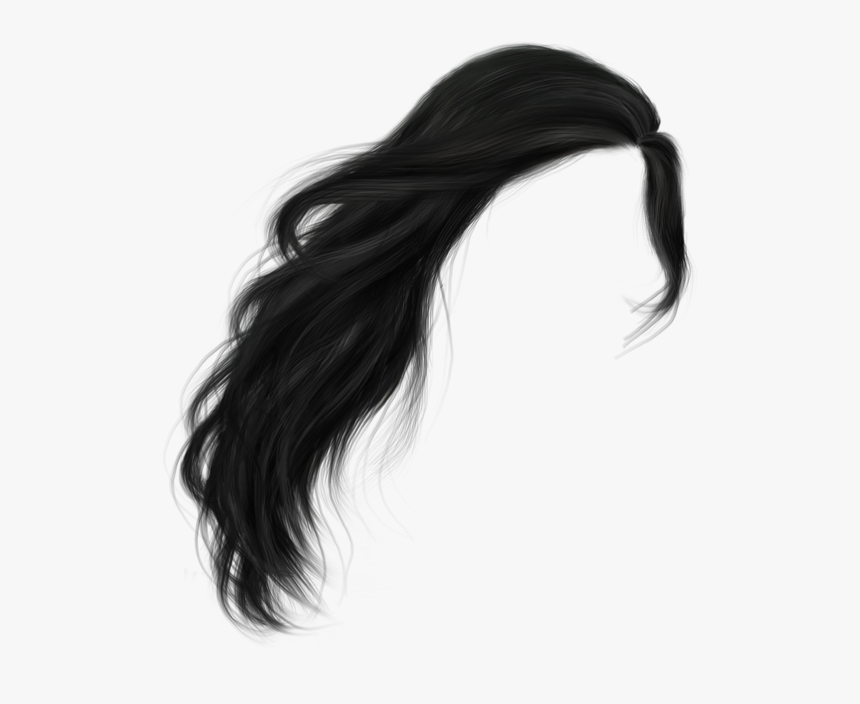 Long Hair Wig Png - Female Long Hair Png, Transparent Png, Free Download