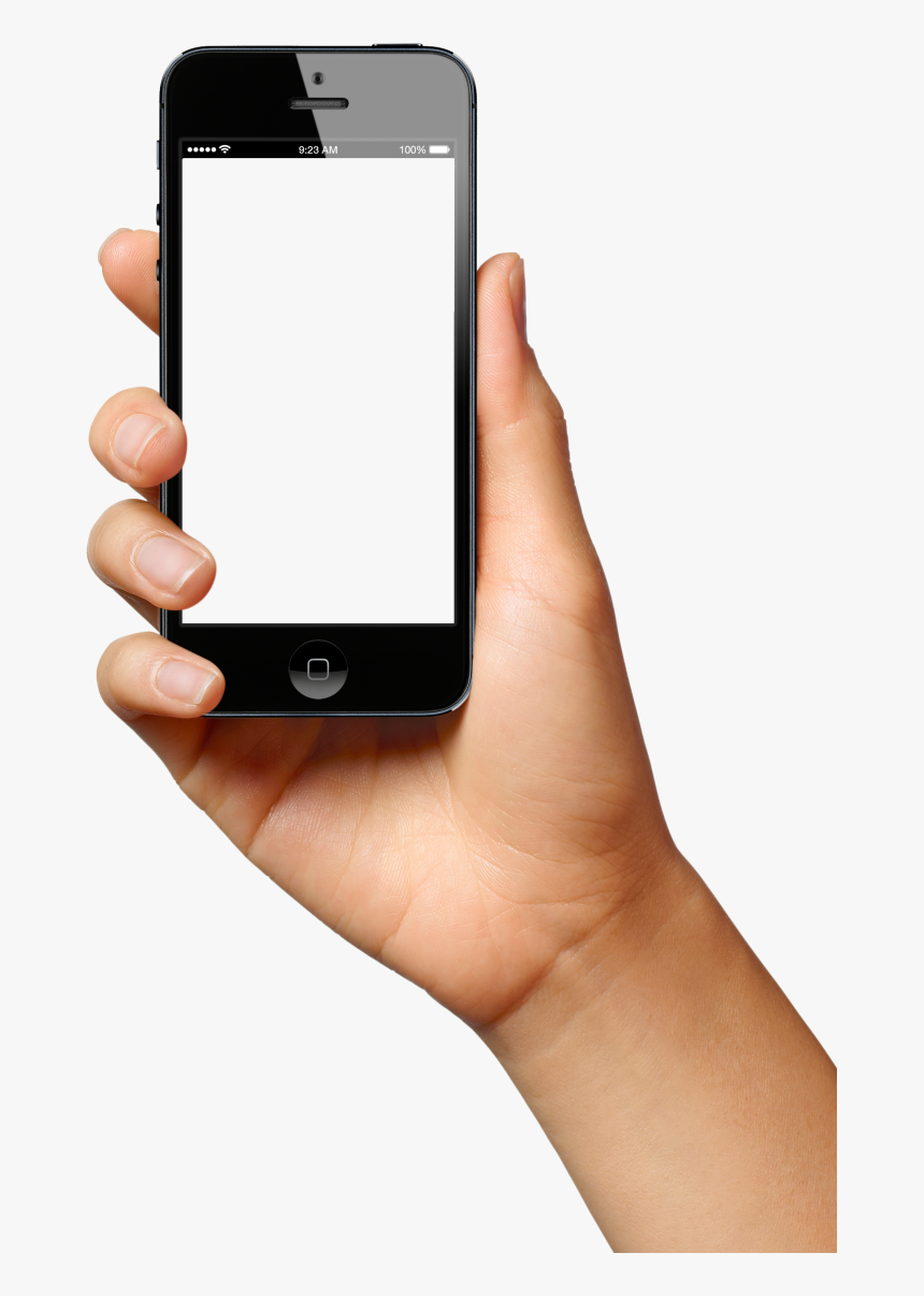 Hand With Phone Png, Transparent Png, Free Download