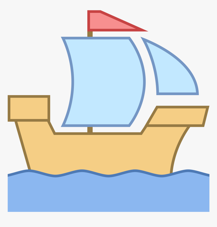 Historic Ship Icon - Sail, HD Png Download, Free Download