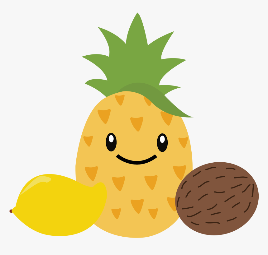 Transparent Pineapple Silhouette Png - Clipart Pineapple With Face, Png Download, Free Download