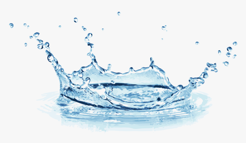 Water Splash Drop Euclidean Vector - Transparent Background Water Splash, HD Png Download, Free Download