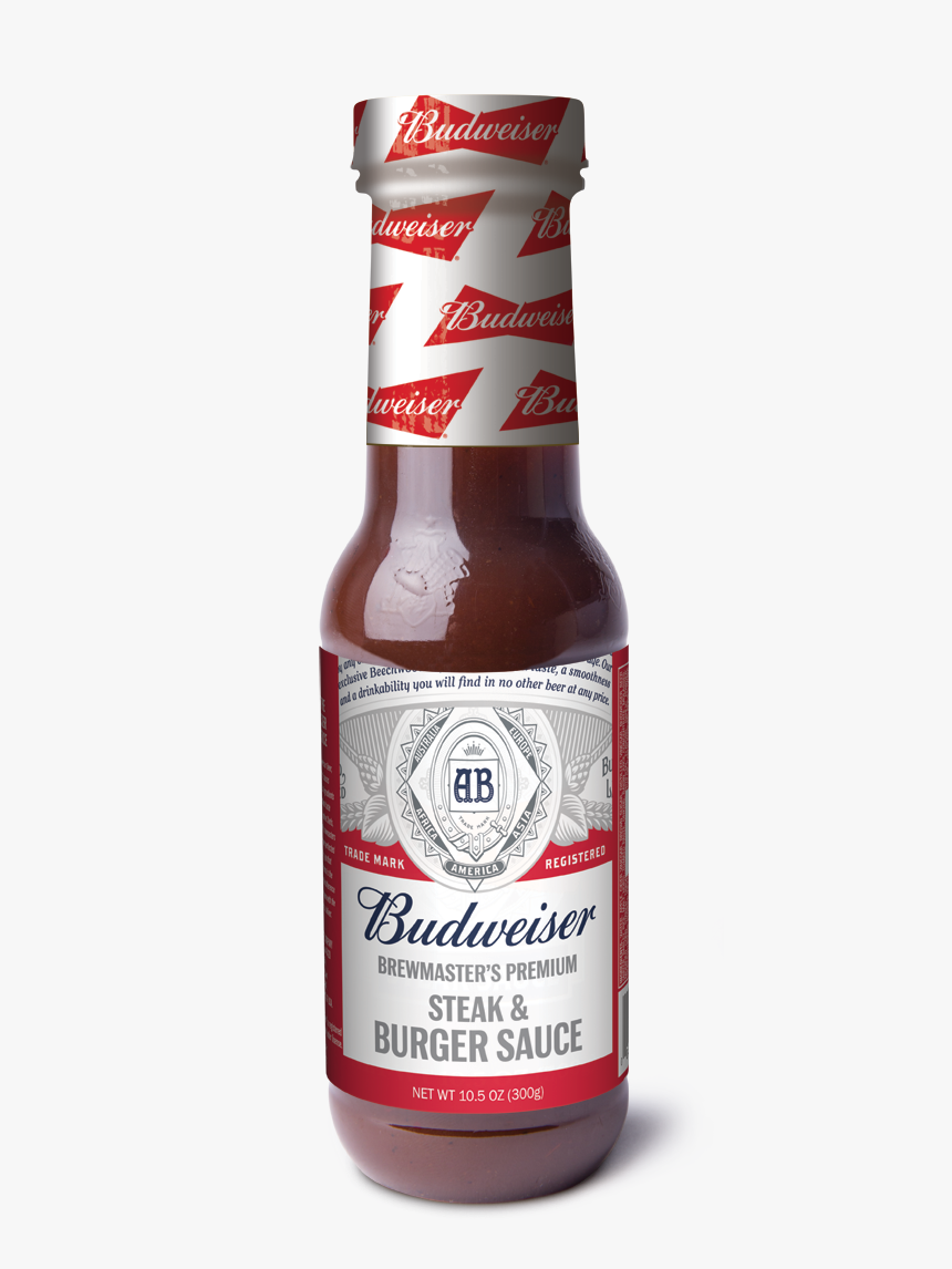 Transparent Budweiser Beer Bottle Png - Budweiser Steak And Burger Sauce, Png Download, Free Download