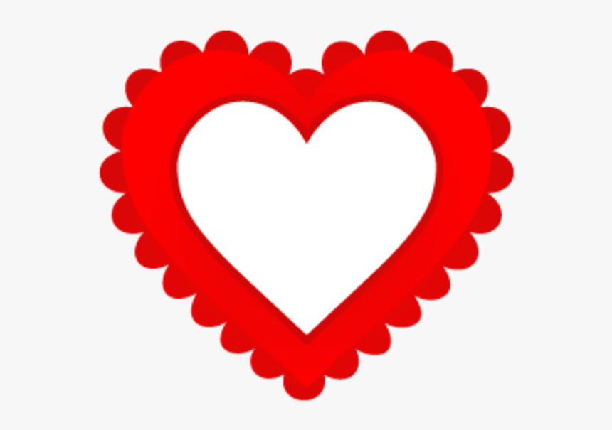 Empty Heart Clip Art Empty Heart 256 Image - Heart Border, HD Png Download, Free Download