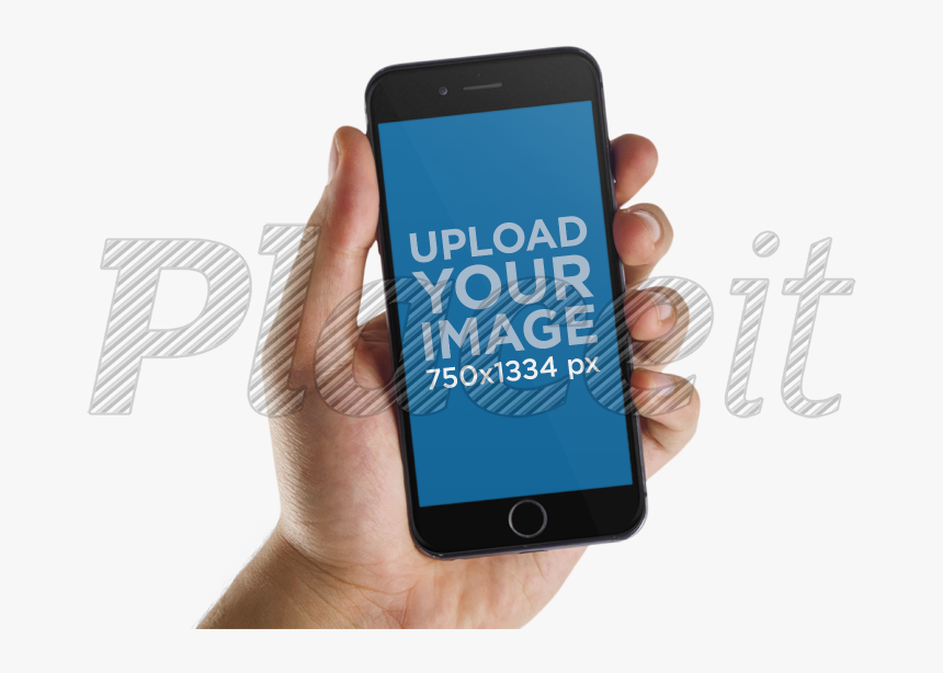 Clip Art Holding Phone Mockup - Iphone, HD Png Download, Free Download