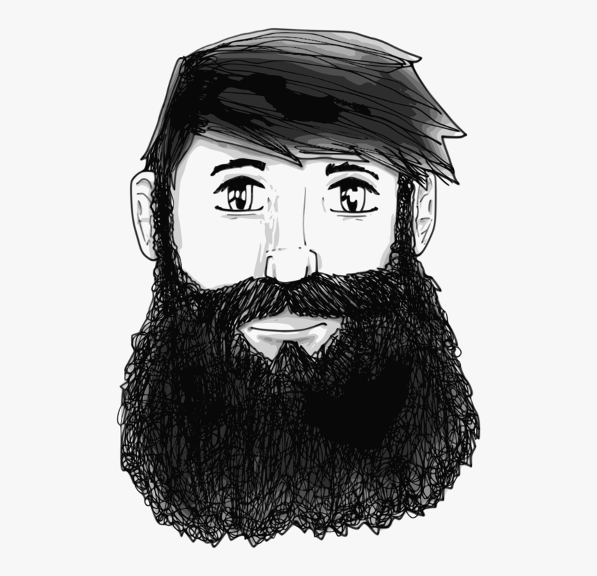 beard man drawing