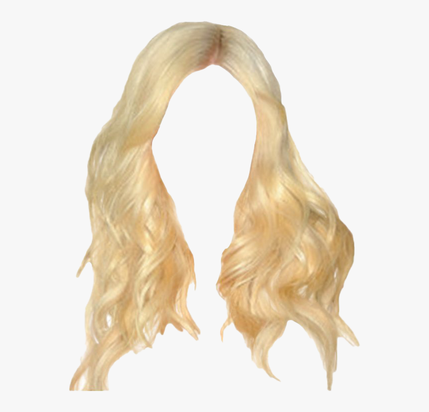 Hair Wig Png - Long Blonde Hair Png, Transparent Png, Free Download