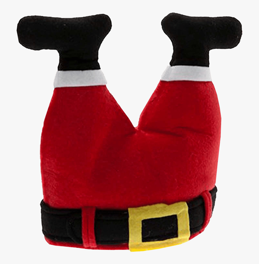 Upside Down Santa Legs Transparent Background Christmas - Upside Down Santa Legs Hat, HD Png Download, Free Download