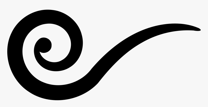 Clip Art Black And White Swirl - Transparent Background Simple Swirl Png, Png Download, Free Download