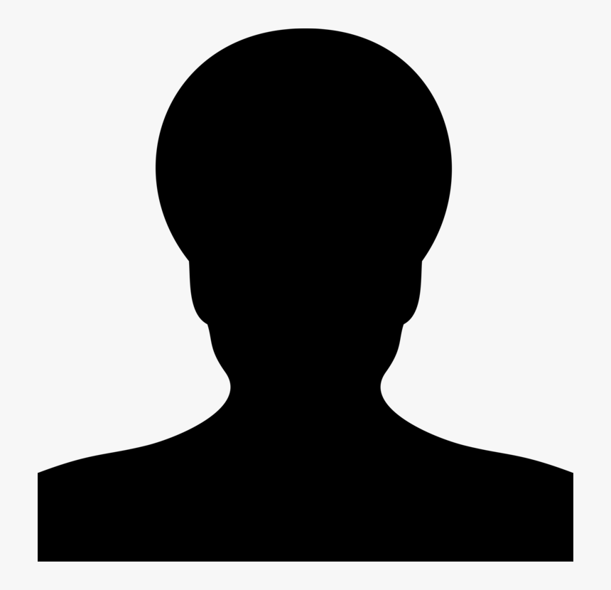 Person Png Silhouette Head - Black Silhouette Face, Transparent Png, Free Download