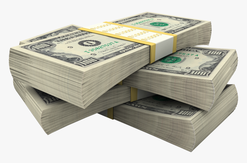 Stack Of Dollar Bills Money - Money Stack Png, Transparent Png, Free Download