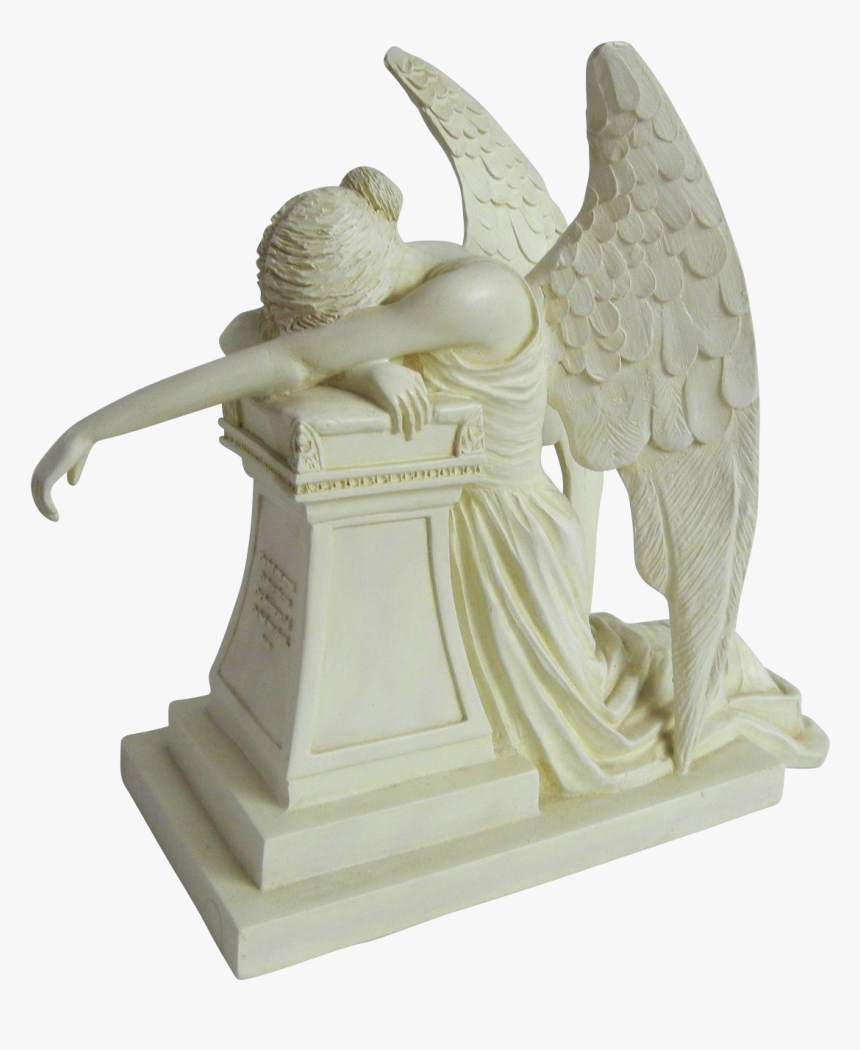 Statue Sculpture Figurine Art - Sad Angel Statue Png, Transparent Png, Free Download