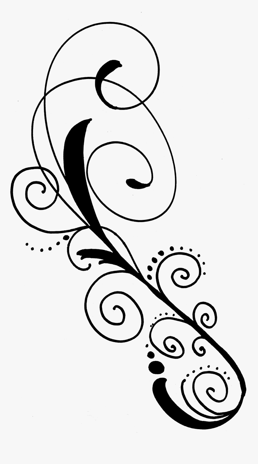 Line Clipart Black Swirl - Swirl Design, HD Png Download, Free Download