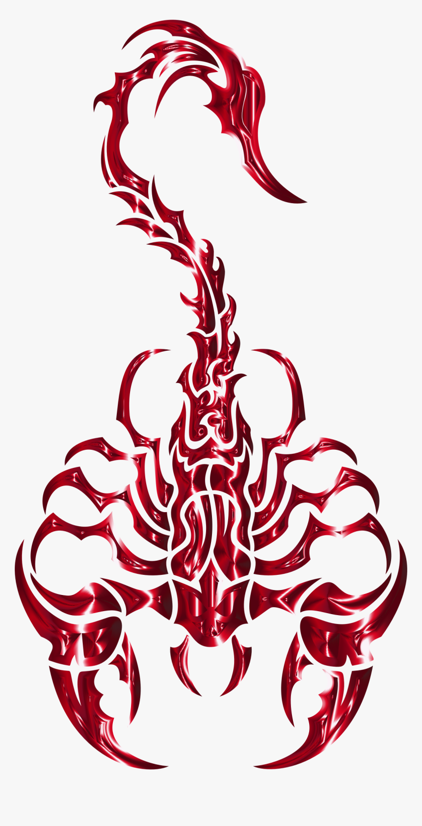 Red Scorpio Symbol Png Image - Scorpion Png, Transparent Png, Free Download