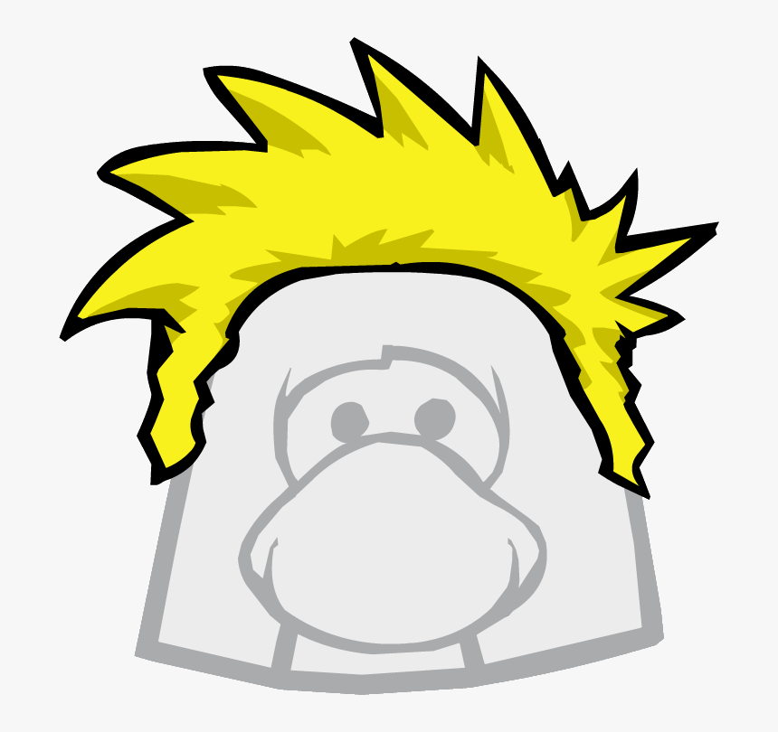 Transparent Boy With Brown Hair Clipart - Club Penguin Blonde Hair, HD Png Download, Free Download