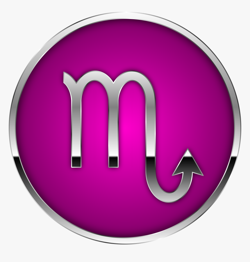 Scorpio Symbol Png Image - Scorpio Astrology Symbol, Transparent Png, Free Download