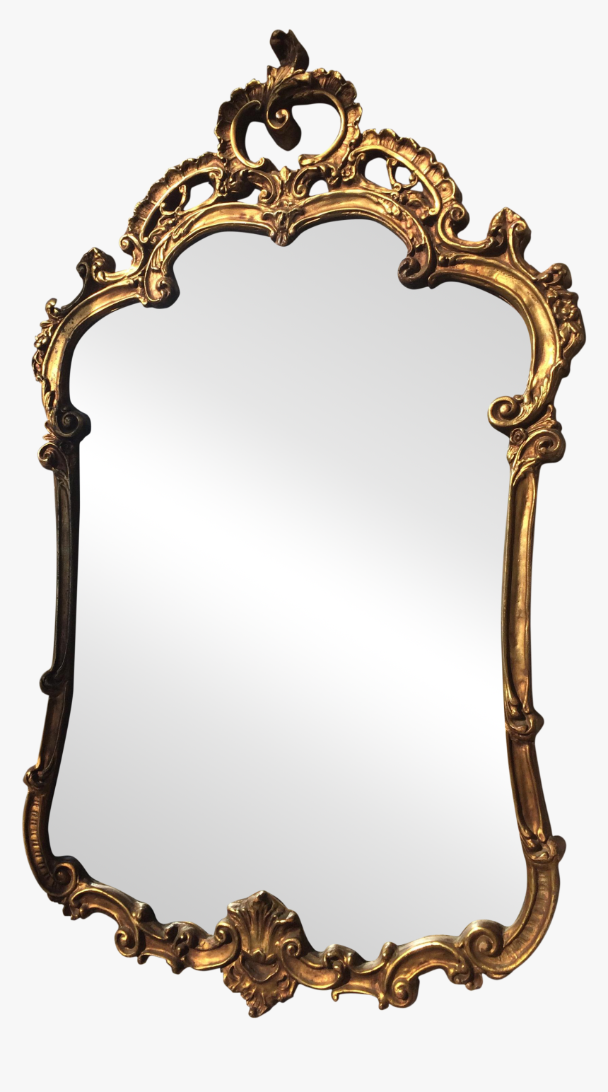 Vintage Baroque Gilt Framed Mirror Old Baroque Mirror - Vintage Mirror Png Transparent Background, Png Download, Free Download