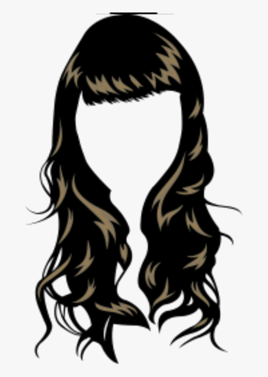 Waves Haircut Png - Women Hair Vector Png, Transparent Png, Free Download