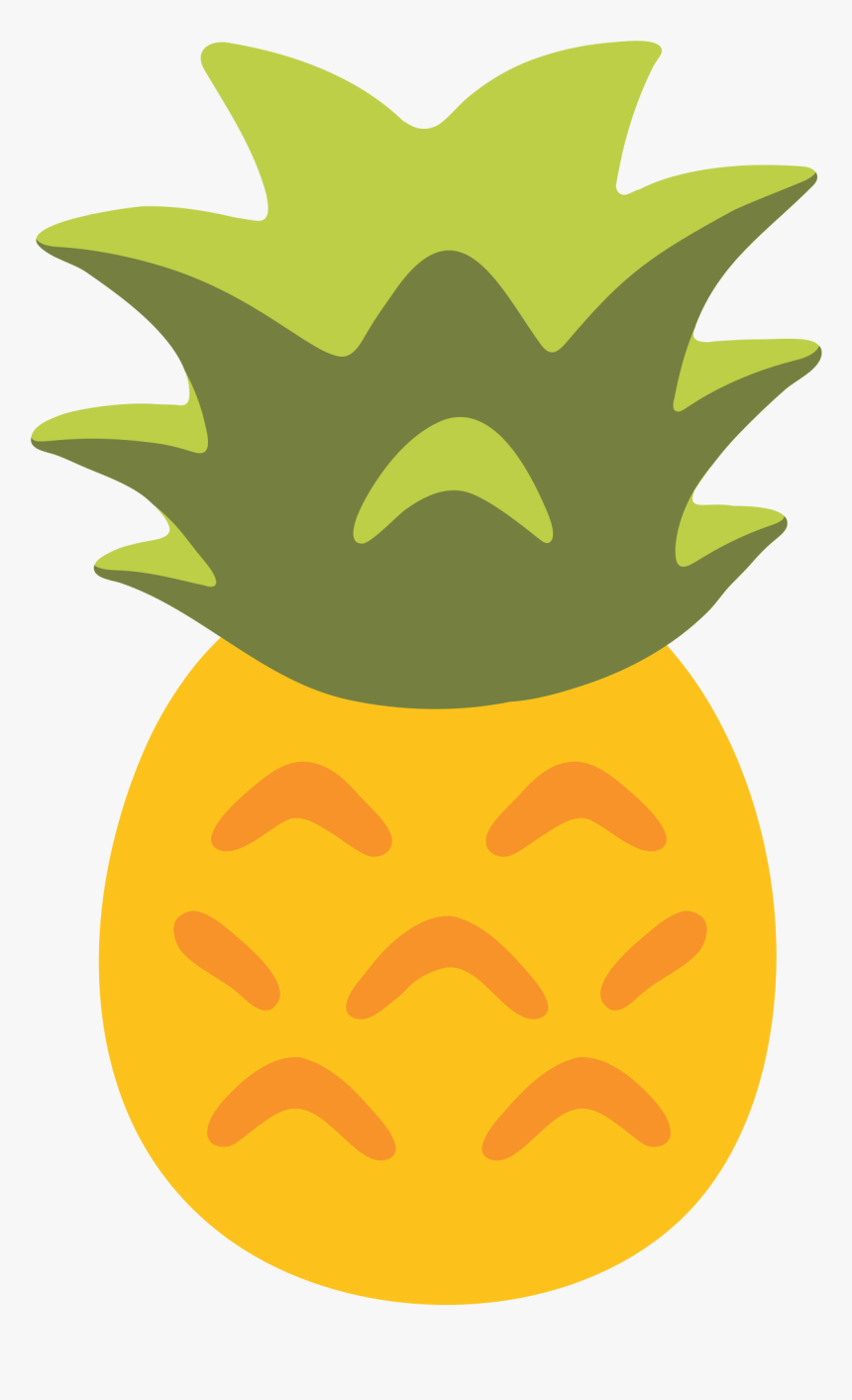 Pineapple Emoji Png - Android Pineapple Emoji, Transparent Png, Free Download