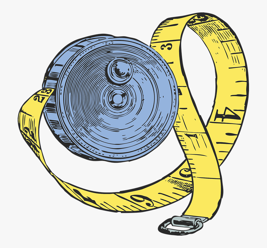 Measuring Tape Drawing - Clipart Tape Measure Png, Transparent Png, Free Download