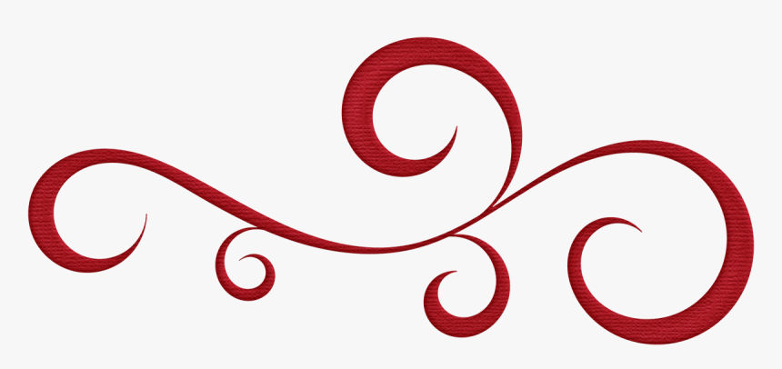 Flourish Png Clipartsco - Red Flourish, Transparent Png, Free Download
