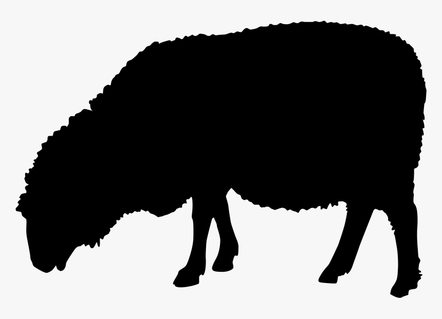 Sheep Silhouette Clip Art - Sheep Silhouette Png, Transparent Png, Free Download