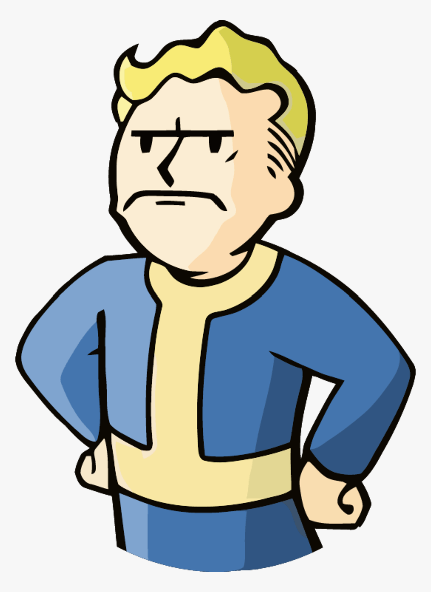 Vault 81 Unhappy Boy - Angry Vault Boy, HD Png Download, Free Download