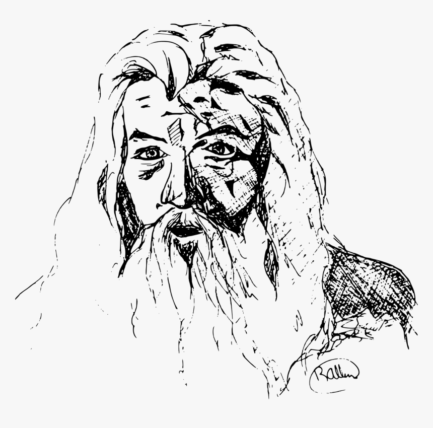 Lord Of The Rings Line Art, HD Png Download, Free Download