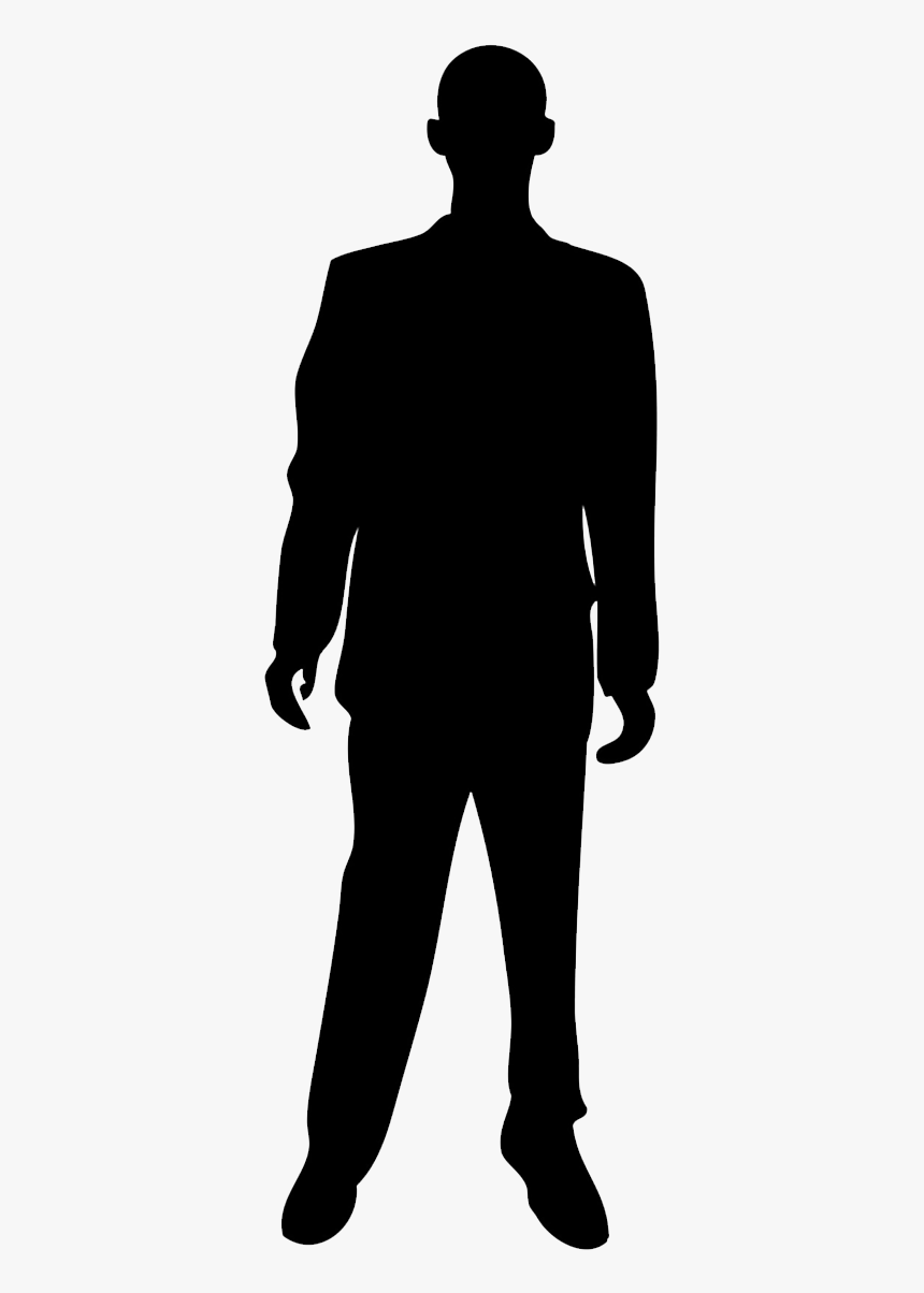 Standing Man Silhouette Clip Art