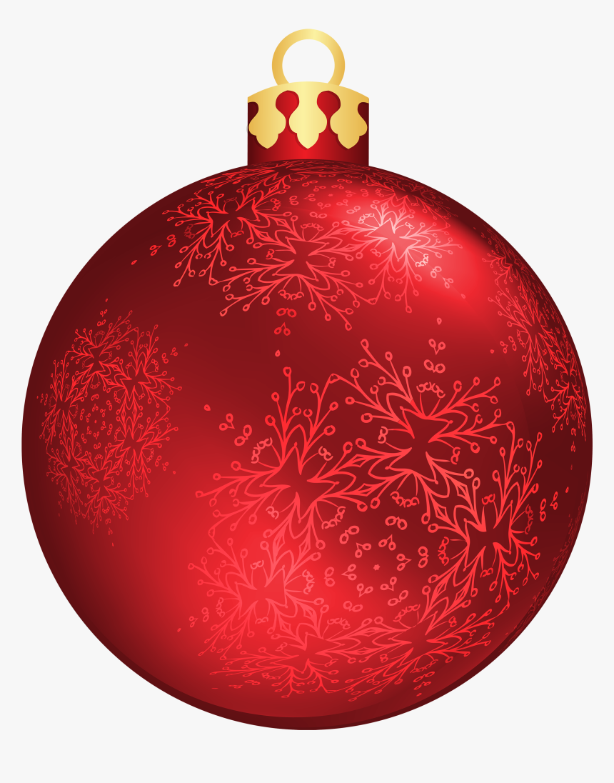 Red Christmas Ball Png Clipart - Red Christmas Ball Png, Transparent Png, Free Download