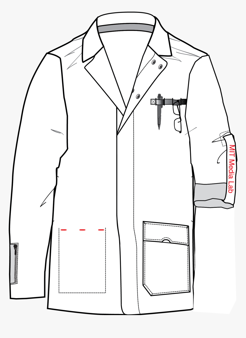 Download Images Of Lab Coat Drawing - Transparent Background Lab Coat Clipart, HD Png Download, Free Download