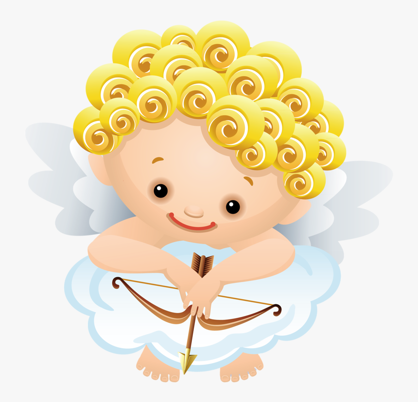 Gold Baby Boy Angels Png - Baby Angel Vector Png, Transparent Png, Free Download