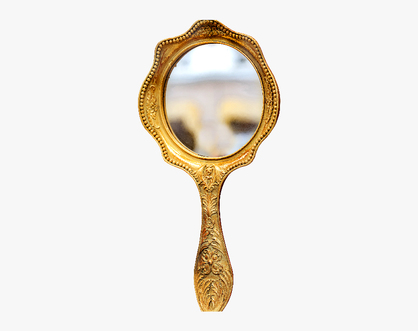 Golden Hand Mirror Png Hand Mirror Gold Clip Art Transparent Png Kindpng