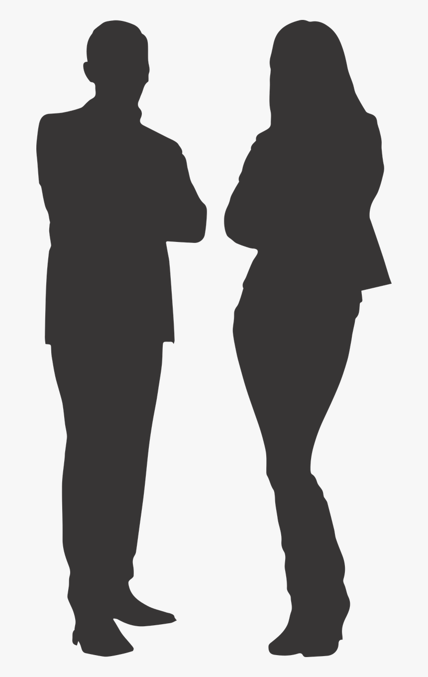 Silhouette Man Women's Free Picture - Man And Woman Silhouette Png