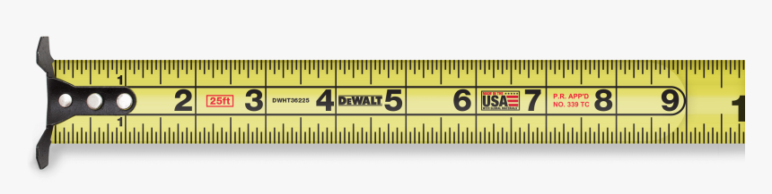 Clipart Ruler Measuring Tape - Dewalt Xp Tape Measure, HD Png Download, Free Download