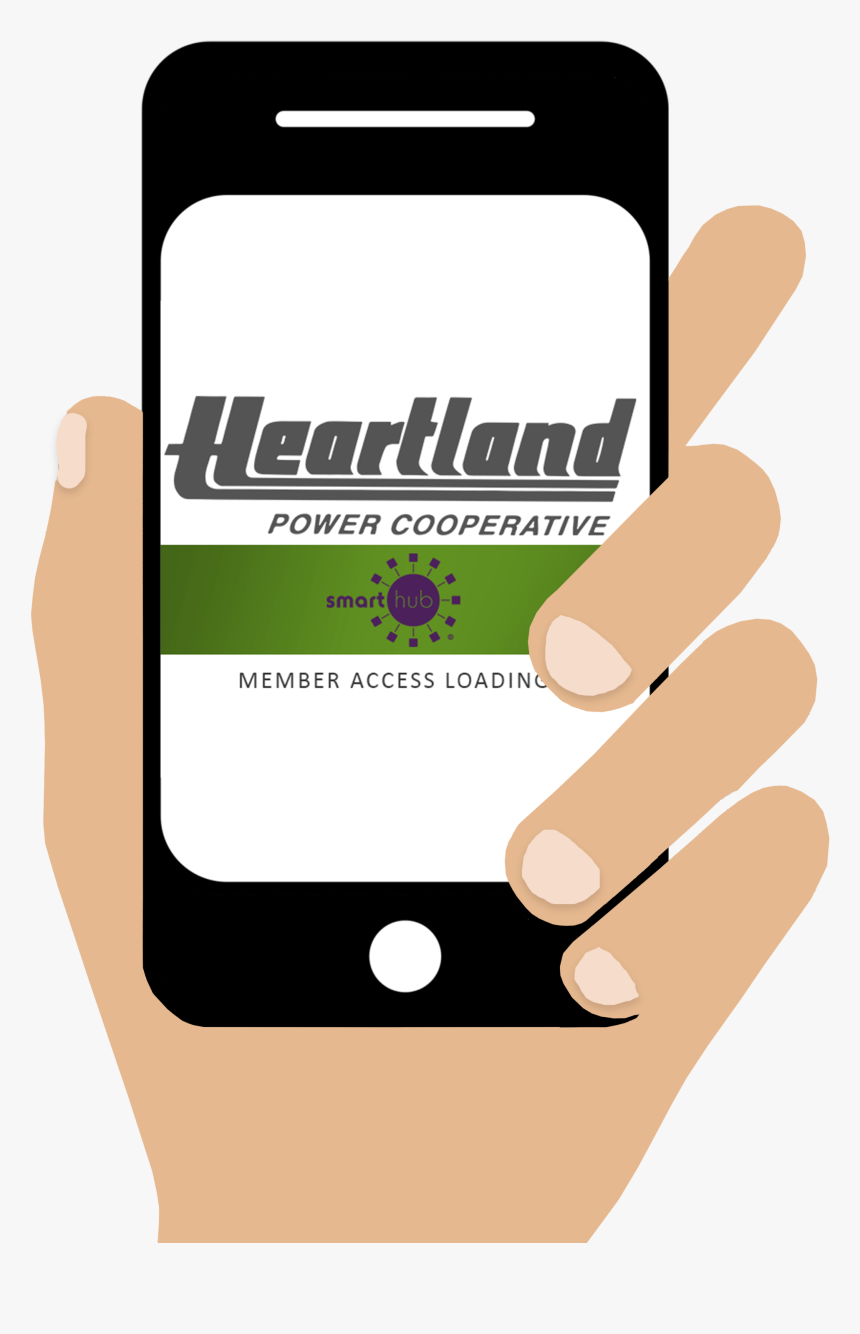 Hand Holding Cell Phone With Smarthub App - Smartphone, HD Png Download, Free Download