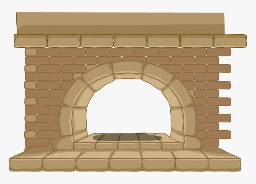 Brick Fire Place Cartoon, HD Png Download, Free Download