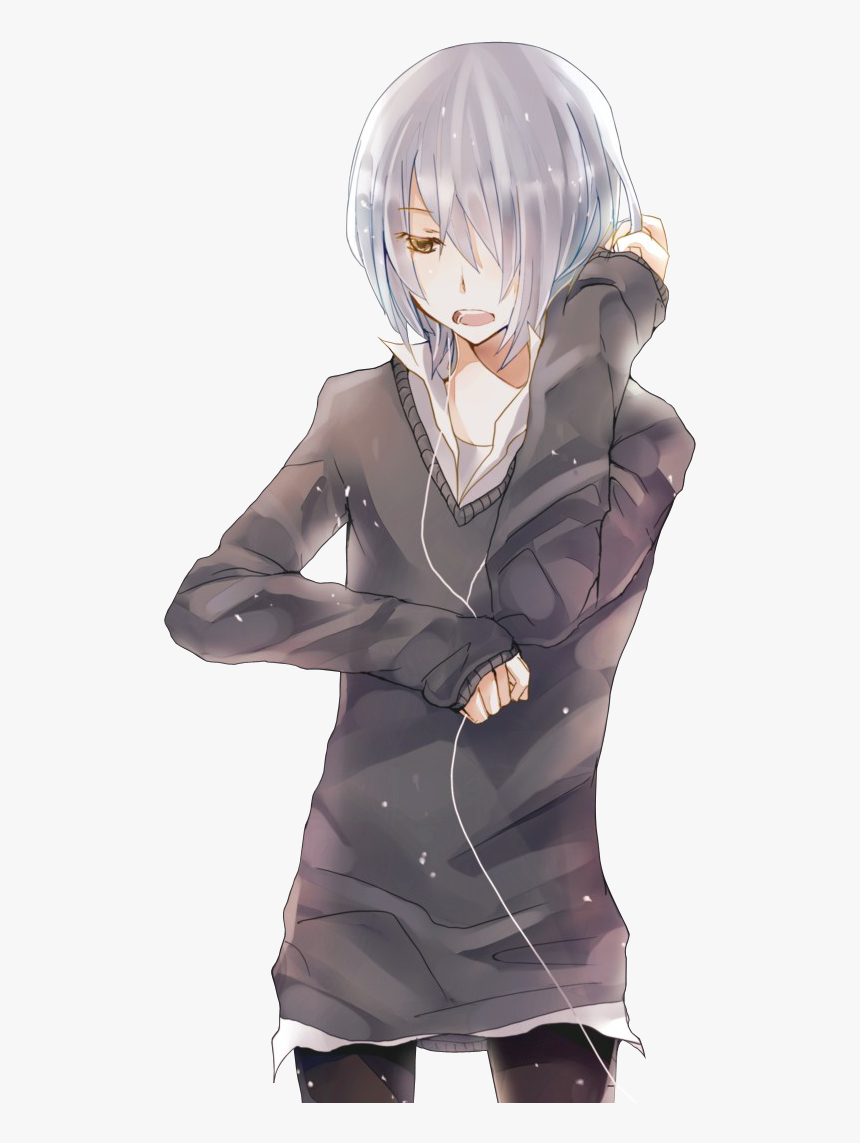 Download Anime Boy Transparent Png - Anime Boy Long Hair, Png Download, Free Download