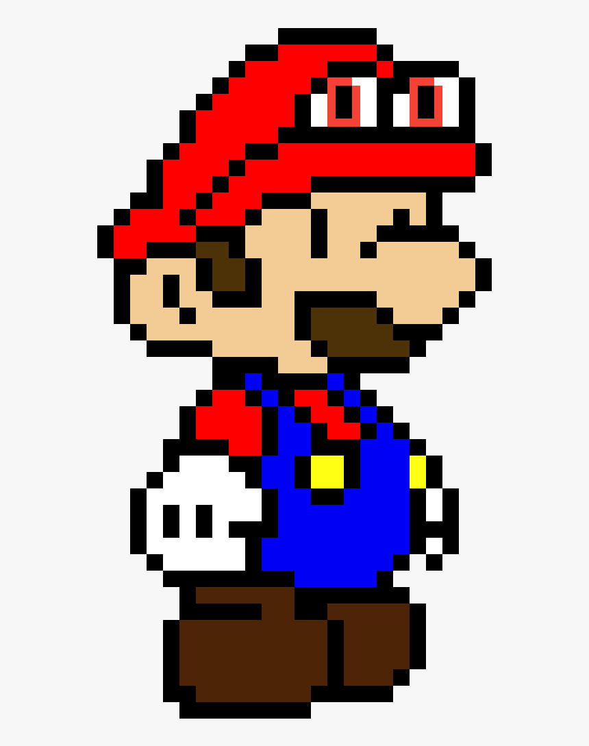 Transparent Cappy Png - Paper Mario Pixel Art, Png Download, Free Download