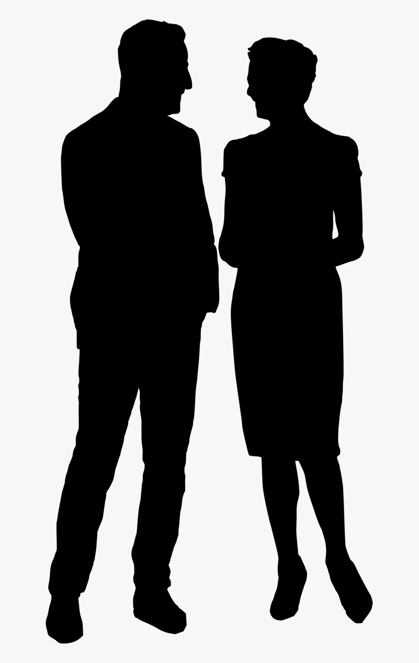 People Talking Silhouette Png, Transparent Png, Free Download