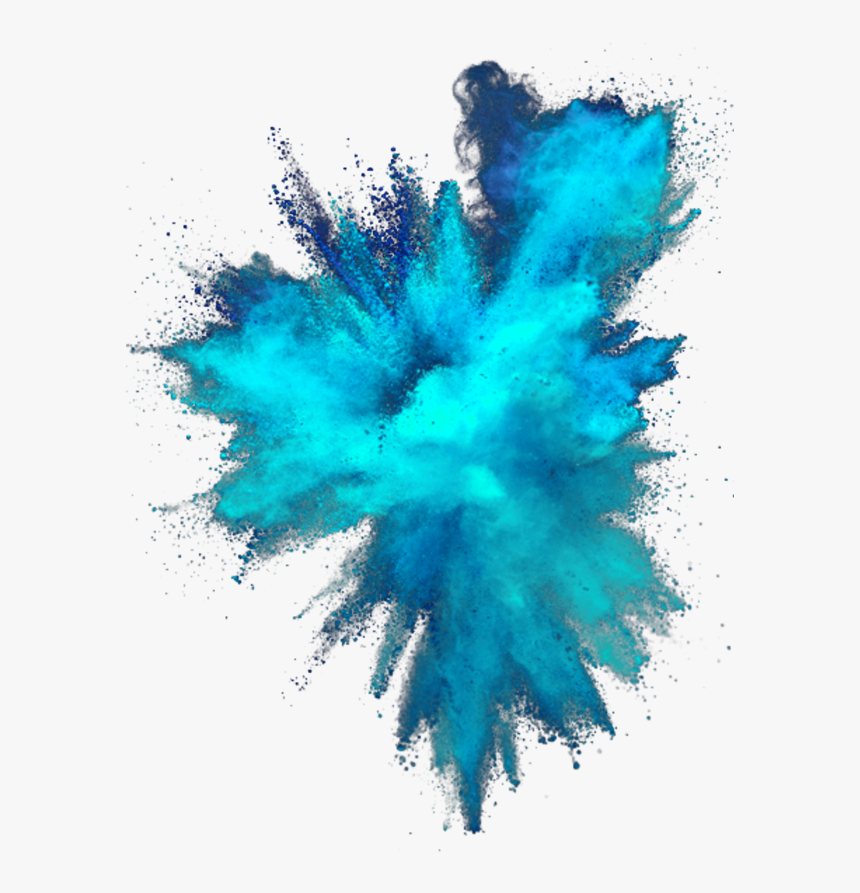 #smoke #dots #dudes #overlay #background #dot #blue - Blue Powder Explosion Png, Transparent Png, Free Download