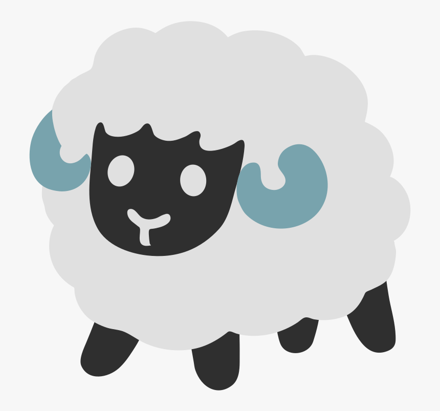 Sheep Emoji On Android , Png Download - Android Sheep Emoji, Transparent Png, Free Download